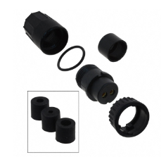 3182-2SG-3DC Connector Plug Female 2P GOLD SLDR CUP