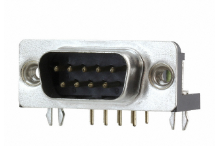 Pack of 4 A-DS 09 A/KG-T4S Connector 9 Position D-Sub Plug, Male Pins :RoHS
