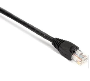EVNSL87-0001 Cable, Cat5E Snagless Patch Cable Utp Cm Pvc Rj45 M/M Bk 1Ft