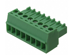 1840421 Connector 8 Position Terminal Block Plug, Female Sockets 0.138" (3.50mm) 180° Free Hanging (In-Line) MC1,5/8-ST-3,5