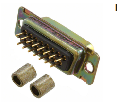 DAMM-15PZ Connector 15 Position D-Sub Plug, Male Pins
