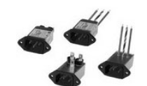 1609014-9 Power Line Filter 50Hz/60Hz 3A 250VAC Quick Connect Panel Mount 0-1609014-9