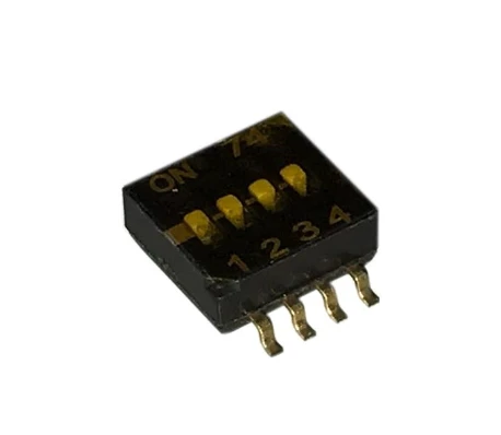 218-4LPST Dip Switch SPST 4 Position Surface Mount Slide (Standard) Actuator 25mA 24VDC