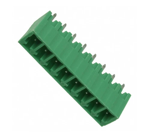 Pack of 3 OSTOQ083250 Connector 8 Position Terminal Block Header, Male Pins, Shrouded (4 Side) 0.150" (3.81mm) Vertical Solder