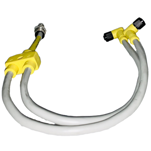 1300390580 Sensor Cables Actuator Cables SPLTR MIC DNET 2 BRANCH EXT .3M M F90 F9, 130039-0580