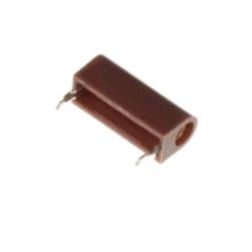 M39024/11-44 Test Point Insulated Jack - Horizontal Mount - 0.460" Overall Length - Brown. : RoHS