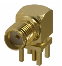 Pack of 2 132136 CONN SMA JACK R/A 50 OHM PCB :RoHS