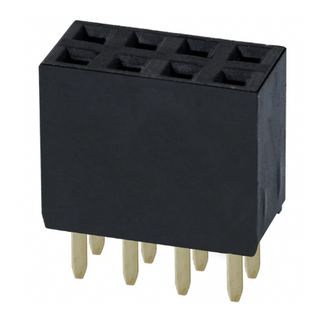 Pack of 10 PPPC042LFBN-RC Connector 8 Position Header Connector 0.100" (2.54mm) Through Hole Gold