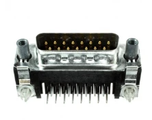 747841-6 Connector 15 Position D-Sub Plug, Male Pins