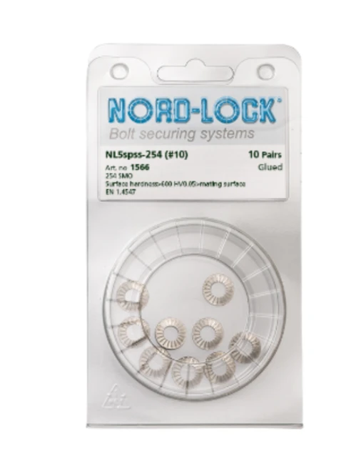 NL5spss-254 Stainless-steel wedge-locking washers, enlarged outer diameter