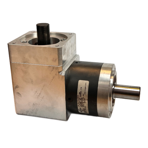 100412575 Planetary Gear Box, WPLE080-005-SSSB3AE-Y19 Right Angle, No.2372016-1-004, /35/70/90/B5/M5, 9:1 Ratio, (Used, Not Tested)