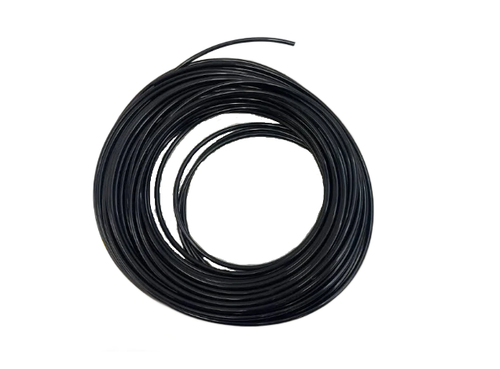 1E-158-01  Black Polyurethane Tubing, 5MCM 95A PUR 6MM X 4MM X Cut Length