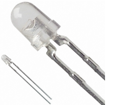 Pack of 10 HLMP-1340 LED Standard Red Clear 626nm 30mA 2-Pin T-1