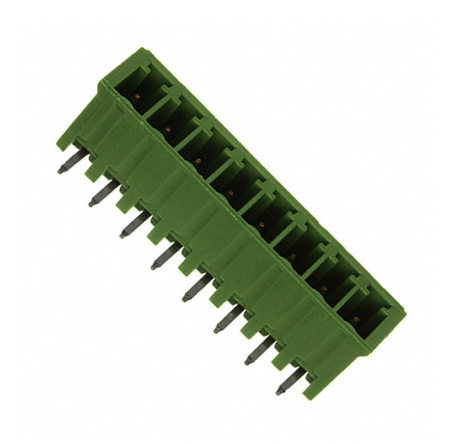 Pack of 4 284513-8 Connector 8 Position Terminal Block Header, Male Pins, Shrouded (4 Side) 0.150" (3.81mm) 90°, Right Angle Through Hole