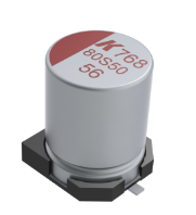 Pack of 4 A768MS157M1HLAE024 Aluminum Organic Polymer Capacitor 150UF 20% 50V SMD :RoHS, Cut Tape