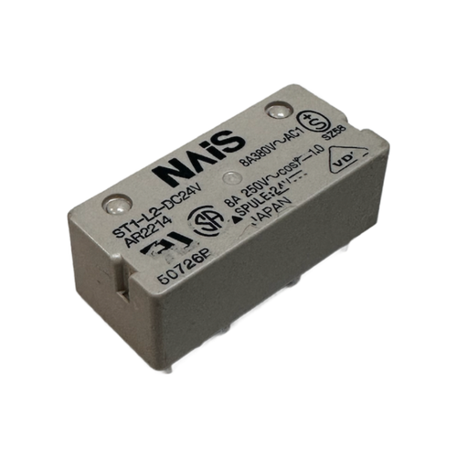 ST1-L2-DC24V General Purpose Relay DPST-NO/NC (1 Form A, 1 Form B) 24VDC Coil Through Hole