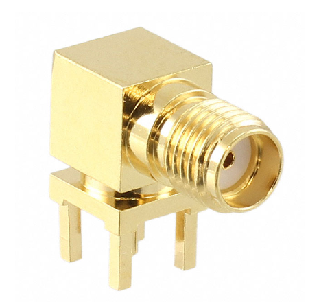 Pack of 5 5-1814400-2 SMA Connector Jack, Female Socket Through Hole, Right Angle Solder
