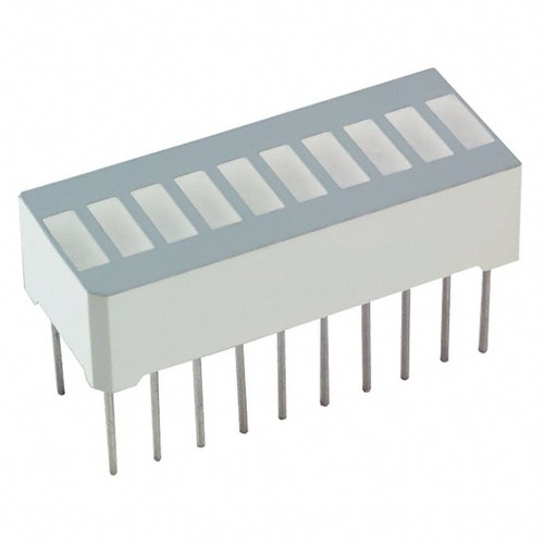 SSA-LXB10IW-GF/LP LED Circuit Board Indicator LED Circuit Board Indicator Bar - 10 Wide, DIP Red (x 10) Diffused, Tinted 2V 30mA Rectangle with Flat Top 5.08mm x 1.74mm Through Hole : RoHS