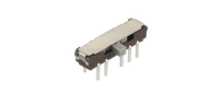SSSS224100 Slide Switch DP4T Through Hole, Right Angle :RoHS