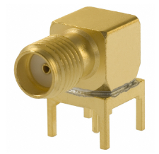 Pack of 2 142-0701-321 SMA Connector Jack, Female Socket 50 Ohms Through Hole, Right Angle Solder :RoHS