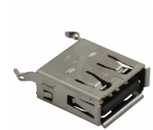 Pack of 10 UE27AE54100 Connector Receptacle USB 2.0 Type-A 4 Position Through Hole :RoHS