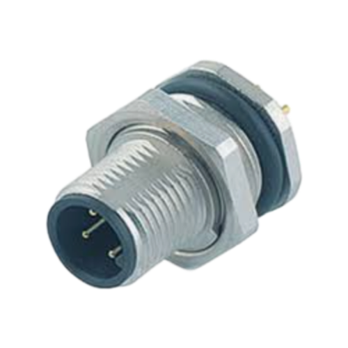 09-3481-90-08  Circular Connector, 8 Contacts, Panel Mount, M12 Connector, Socket, Male, IP67, 713 Series