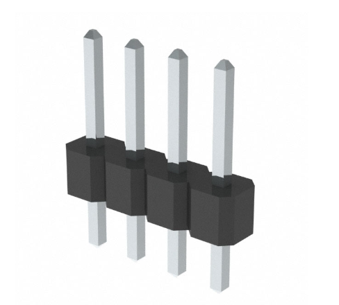 Pack of 4 PEC04SAAN Connector Header Through Hole 4 position 0.100" (2.54mm)