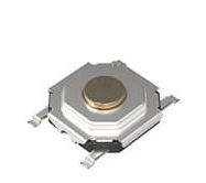 Pack of 10 SKQGADE010 Tactile Switch SPST-NO 0.05A 12V Top Actuated Surface Mount :RoHS, Cut Tape