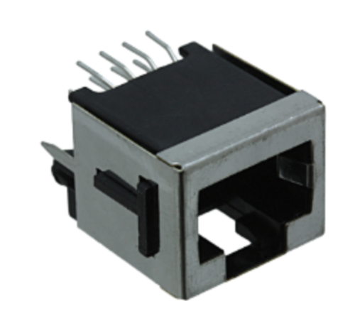 Pack of 2 100616-2 Conn RJ-45 F 8 POS 2.54mm Solder ST Thru-Hole 8 Terminal 1 Port Cat 3, RoHS