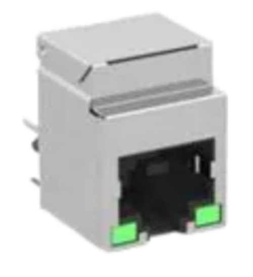 203344 Connector, Thp, RJ-45X1 Vert 8p8c Shielded, RoHS