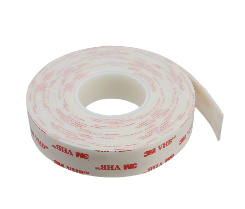 3/4-5-4952 Double Coated, Double Sided Tape Acrylic, 300LSE Adhesive White 0.75" (19.05mm) 3/4" X 15' (4.6m) 5 yds