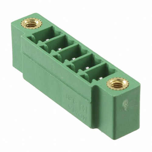 Pack of 4 1830622 Connector 5 Position Terminal Block Header, Male Pins, Shrouded (4 Side) 0.150" (3.81mm) Vertical Through Hole : RoHS