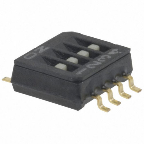Pack of 2   CHS-04TB   Switch Dip SPST 4 Position Surface Mount Slide (Standard) Actuator 100mA 6VDC (Bulk) : RoHS