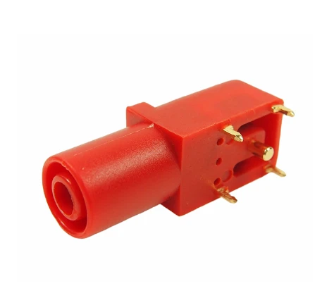 Pack of 2 FCR7350R Banana Jack Connector Standard Banana Solder Red