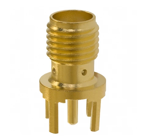 142-0701-201 SMA Connector Jack, Female Socket 50 Ohms Through Hole Solder