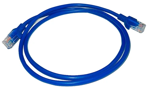 Patch cable TYPECM 24AWG/4PRS 75 TIA/EIA-568B 2 CAT5E, Blue, 3.6ft