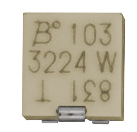 Pack of 4 3224W-1-503E Trimmer 50 kOhms 0.25W, 1/4W J Lead Surface Mount Trimmer Potentiometer Cermet 12.0 Turn Top Adjustment