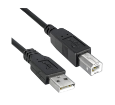3021001-03 USB Cables / IEEE 1394 Cables A-B 28/28 AWG 3' BLK USB 2.0
