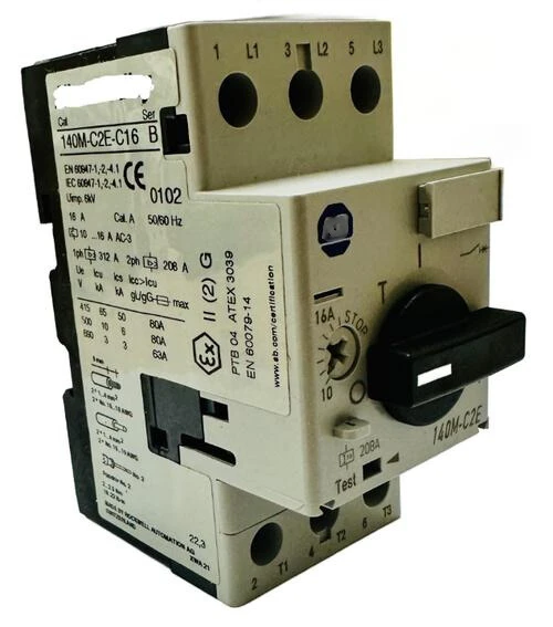 140M-C2E-C16 Motor Protection, Circuit Breaker 16A Ser B