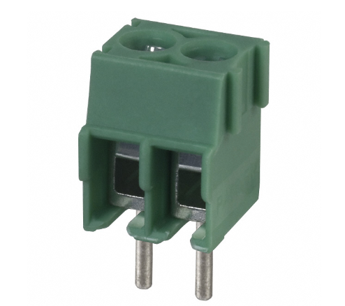 Pack of 4 1984617 Connector 2 Position Wire to Board Terminal Block Horizontal with Board 0.138" (3.50mm) Through Hole
