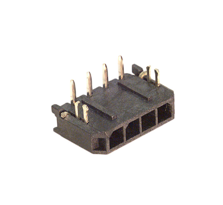 Pack of 4 0436500403 Connector Header Through Hole, Right Angle 4 position 0.118" (3.00mm)