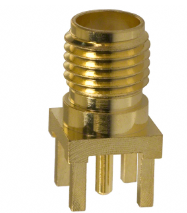 132134 SMA Connector Jack, Female Socket 50 Ohms Through Hole Solder