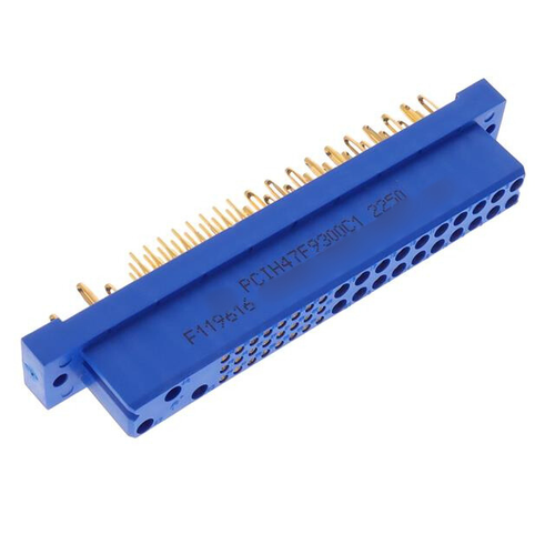 PCIH47F9300C1 Connector Receptacle, 47 Position Female Sockets Through Hole Blue CompactPCI