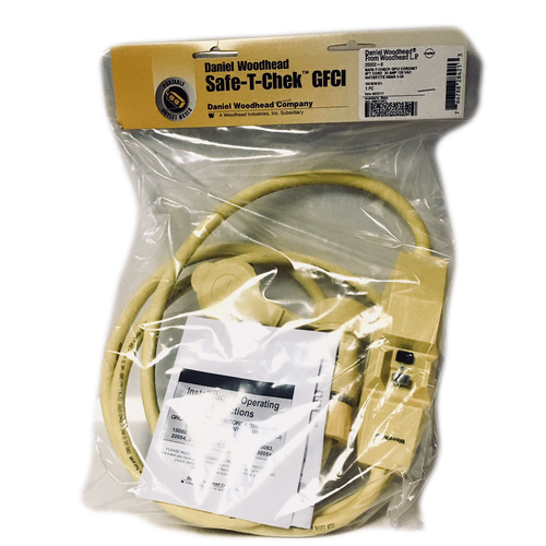 20052-6, 1301530131 Safe-T-Check GFCI Cordset 8FT Cord 20 AMP 120 VAC Watertilte Nema 5-20