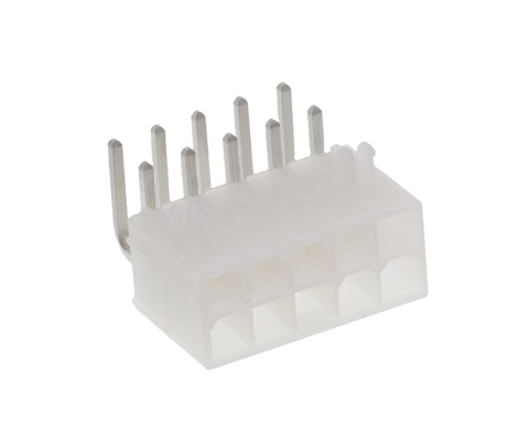 Pack of 4 0039301100 Connector Header Through Hole, Right Angle 10 position 0.165" (4.20mm)