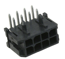 Pack of 4 0430450801 Connector Header Through Hole, Right Angle 8 position 0.118" (3.00mm) :RoHS