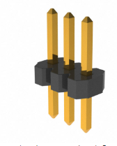 Pack of 5 GRPB031VWVN-RC Connector Header Through Hole 3 position 0.050" (1.27mm) :RoHS
