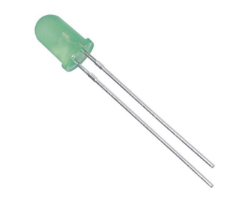 Pack of 20 QBL8IG60D Led Green Diffused, T-1 3/4 T/H, Bulk, RoHS