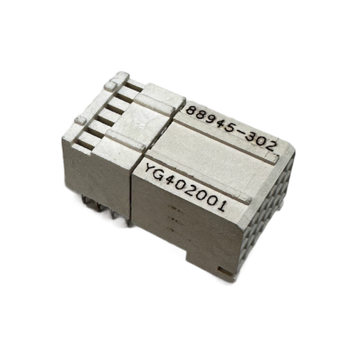 88945-302 Connector Receptacle 24, Female Sockets Board Edge, Through Hole, Right Angle Natural