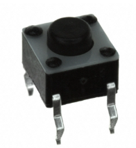 Pack of 4 1825910-6 Tactile Switch SPST-NO Top 0.05A 24V Actuated Through Hole :RoHS
